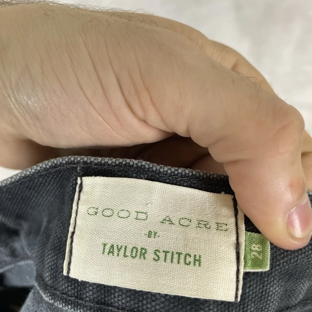 Good Acre Taylor Stitch Double Knee Canvas Workwear Pant Men's Size 28 (30x29)